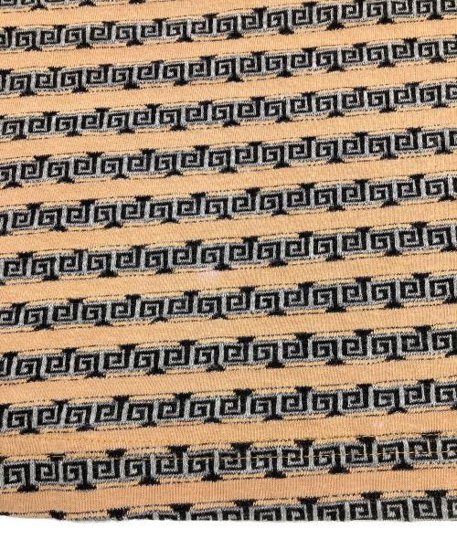 stussy（ステューシー）stussy (ステューシー) クルーネックカットソー ベージュ×ブラック サイズ:Lの古着・服飾アイテム