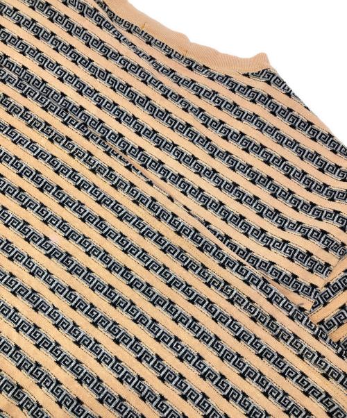 stussy（ステューシー）stussy (ステューシー) クルーネックカットソー ベージュ×ブラック サイズ:Lの古着・服飾アイテム