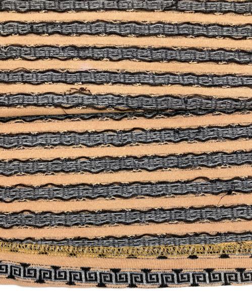 stussy（ステューシー）stussy (ステューシー) クルーネックカットソー ベージュ×ブラック サイズ:Lの古着・服飾アイテム