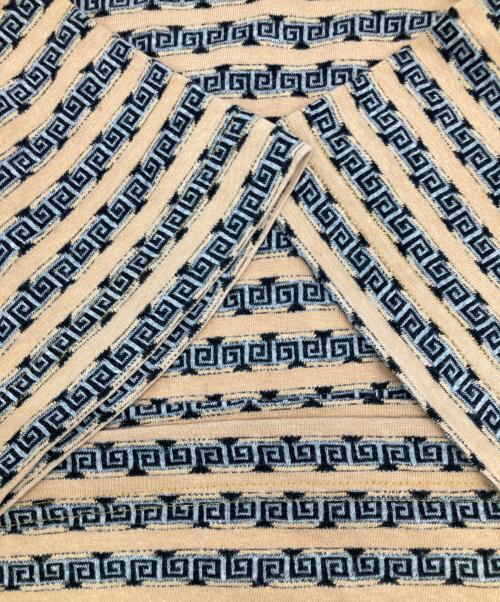 stussy（ステューシー）stussy (ステューシー) クルーネックカットソー ベージュ×ブラック サイズ:Lの古着・服飾アイテム