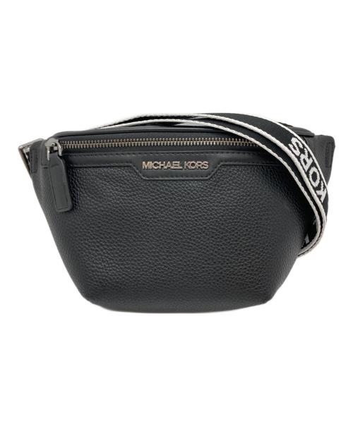 MICHAEL KORS（マイケル・コース）MICHAEL KORS (マイケルコース) スモールレザースリングバッグ ブラックの古着・服飾アイテム