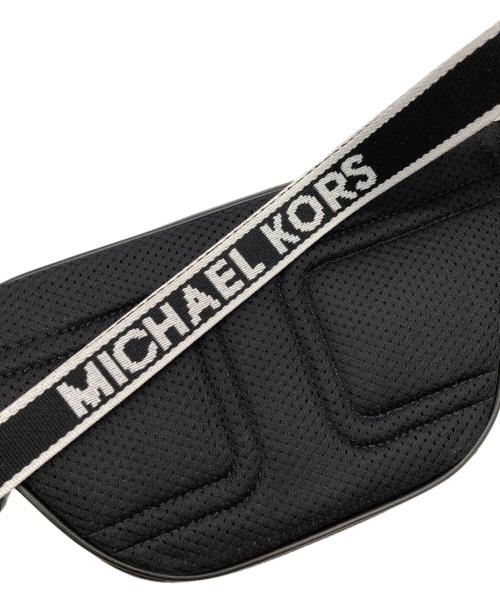 MICHAEL KORS（マイケル・コース）MICHAEL KORS (マイケルコース) スモールレザースリングバッグ ブラックの古着・服飾アイテム
