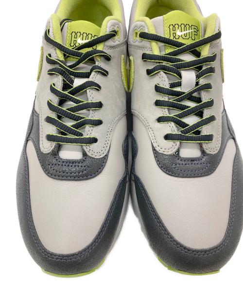 NIKE（ナイキ）NIKE (ナイキ) HUF (ハフ) AIR MAX 1 SP グレー×グリーン サイズ:US9.5の古着・服飾アイテム