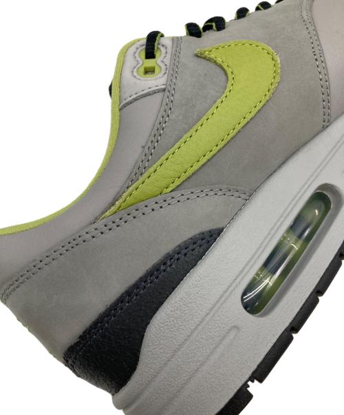 NIKE（ナイキ）NIKE (ナイキ) HUF (ハフ) AIR MAX 1 SP グレー×グリーン サイズ:US9.5の古着・服飾アイテム