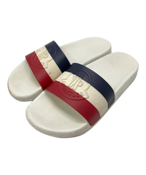 MONCLER（モンクレール）MONCLER (モンクレール) トリコロールサンダル ホワイト サイズ:38の古着・服飾アイテム