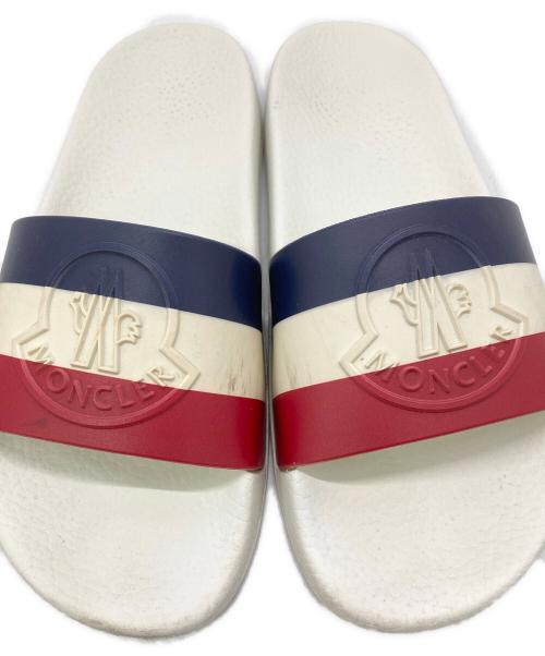 MONCLER（モンクレール）MONCLER (モンクレール) トリコロールサンダル ホワイト サイズ:38の古着・服飾アイテム