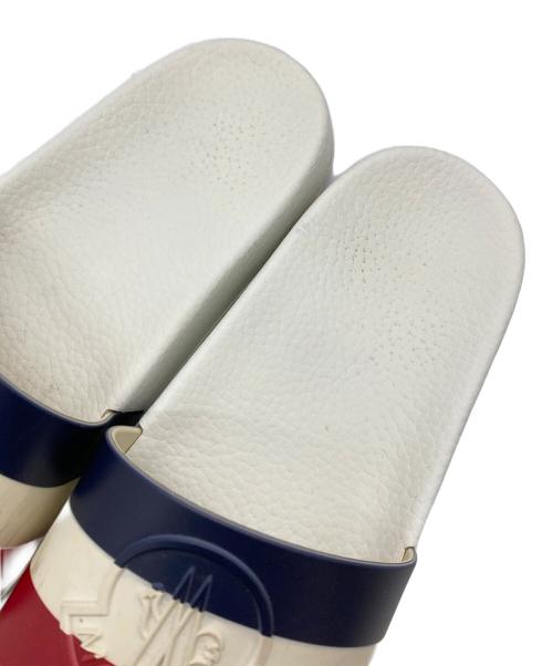 MONCLER（モンクレール）MONCLER (モンクレール) トリコロールサンダル ホワイト サイズ:38の古着・服飾アイテム
