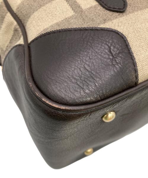 BURBERRY（バーバリー）BURBERRY (バーバリー) ノバチェックミニボストンバッグ ベージュの古着・服飾アイテム