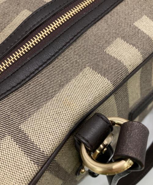 BURBERRY（バーバリー）BURBERRY (バーバリー) ノバチェックミニボストンバッグ ベージュの古着・服飾アイテム