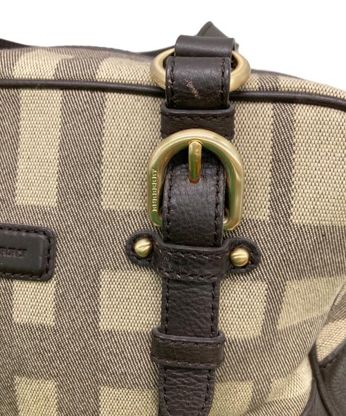 BURBERRY（バーバリー）BURBERRY (バーバリー) ノバチェックミニボストンバッグ ベージュの古着・服飾アイテム