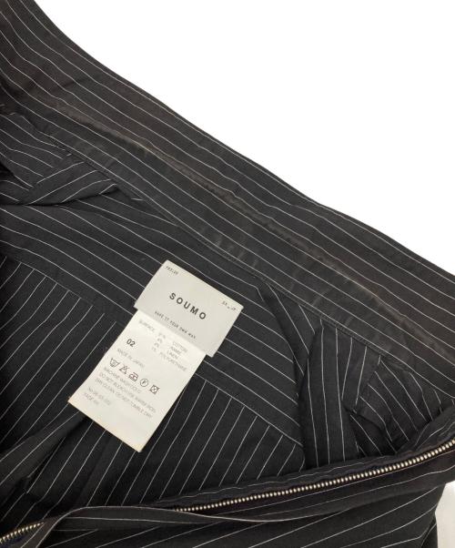 SOUMO（ソウモ）SOUMO (ソウモ) ハーフジッププルオーバーシャツ ネイビー サイズ:02の古着・服飾アイテム