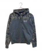 EA7イーエーセブン）の古着「ジップパーカー」｜ブラック×ネイビー