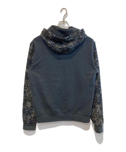 EA7（イーエーセブン）EA7 (イーエーセブン) ジップパーカー ブラック×ネイビー サイズ:XLの古着・服飾アイテム