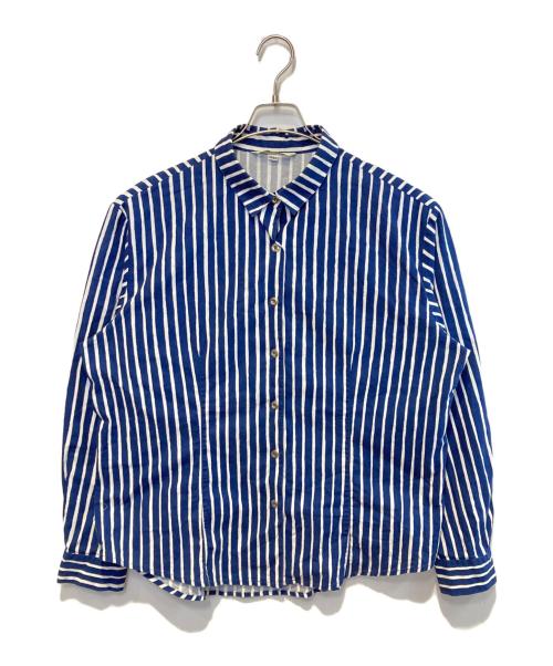 marimekko（マリメッコ）marimekko (マリメッコ) Jokapoikaストライプシャツ ブルー×ホワイト サイズ:XXLの古着・服飾アイテム