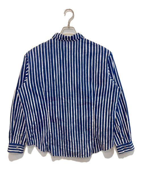 marimekko（マリメッコ）marimekko (マリメッコ) Jokapoikaストライプシャツ ブルー×ホワイト サイズ:XXLの古着・服飾アイテム