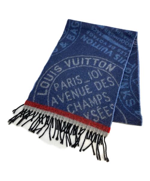 LOUIS VUITTON（ルイ ヴィトン）LOUIS VUITTON (ルイ ヴィトン) エシャルプ・トランク スタンプス ネイビーの古着・服飾アイテム