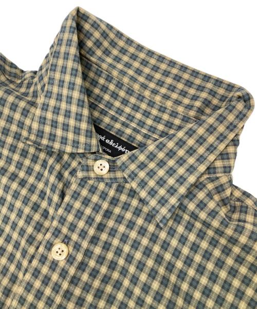 Diaspora Skateboards（ディアスポラスケートボードズ）Diaspora Skateboards (ディアスポラスケートボードズ) チェックシャツ ベージュ×ネイビー サイズ:Mの古着・服飾アイテム