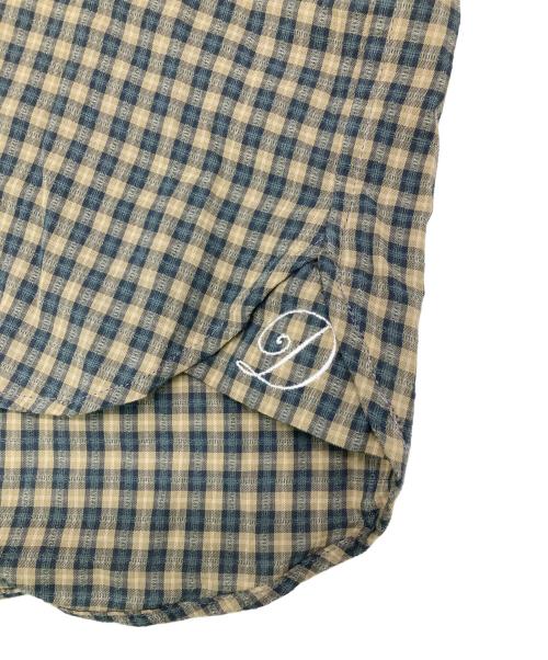 Diaspora Skateboards（ディアスポラスケートボードズ）Diaspora Skateboards (ディアスポラスケートボードズ) チェックシャツ ベージュ×ネイビー サイズ:Mの古着・服飾アイテム