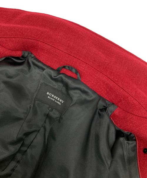 BURBERRY BLACK LABEL（バーバリーブラックレーベル）BURBERRY BLACK LABEL (バーバリーブラックレーベル) Pコート レッド サイズ:Lの古着・服飾アイテム