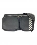 OFFWHITEオフホワイト）の古着「バイアスプリントデタッチャブルウエストバッグ」｜ブラック