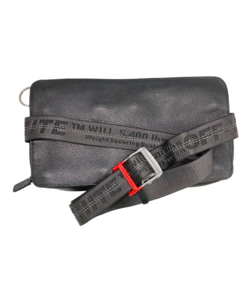 OFFWHITE（オフホワイト）OFFWHITE (オフホワイト) バイアスプリントデタッチャブルウエストバッグ ブラックの古着・服飾アイテム