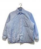 CAMIEL FORTGENSカミエルフォートヘンス）の古着「PADDED SHIRT SHIRTING STRIPE」｜ブルー