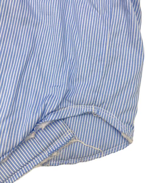 CAMIEL FORTGENS（カミエルフォートヘンス）CAMIEL FORTGENS (カミエルフォートヘンス) PADDED SHIRT SHIRTING STRIPE ブルー サイズ:Mの古着・服飾アイテム