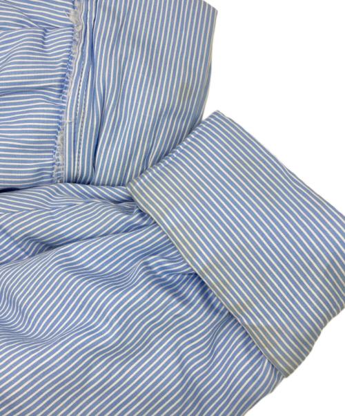CAMIEL FORTGENS（カミエルフォートヘンス）CAMIEL FORTGENS (カミエルフォートヘンス) PADDED SHIRT SHIRTING STRIPE ブルー サイズ:Mの古着・服飾アイテム