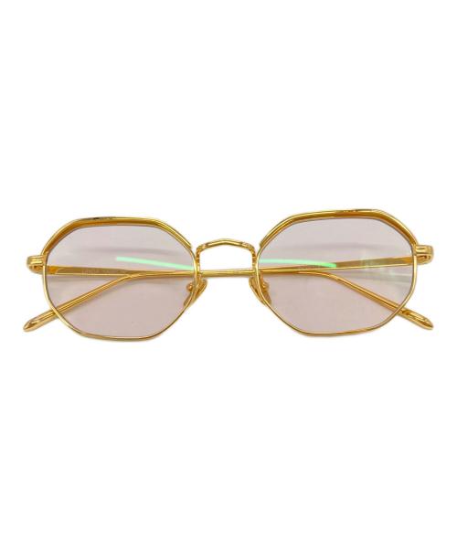 Linda Farrow（リンダ ファロー）Linda Farrow (リンダ ファロー) SHAW Optical ゴールド サイズ:SIZE 50□19-140の古着・服飾アイテム