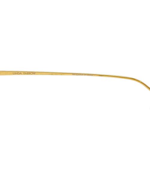 Linda Farrow（リンダ ファロー）Linda Farrow (リンダ ファロー) SHAW Optical ゴールド サイズ:SIZE 50□19-140の古着・服飾アイテム