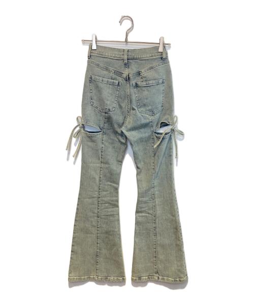 Resexxy（リゼクシー）Resexxy (リゼクシー) カットアウトリボンデニムパンツ インディゴ サイズ:Sの古着・服飾アイテム