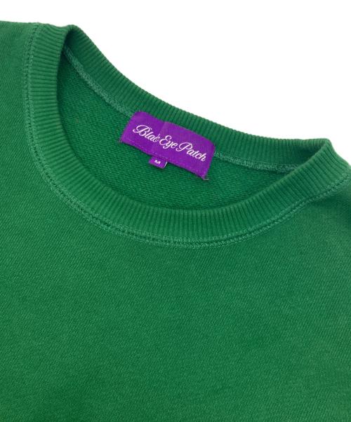 THE BLACK EYE PATCH（ブラックアイパッチ）THE BLACK EYE PATCH (ブラックアイパッチ) ロゴスウェット グリーン サイズ:Mの古着・服飾アイテム