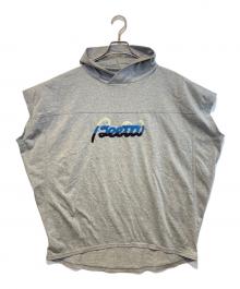 β（ベータ）の古着「ロゴサガラ刺繍フーディープルオーバー」｜グレー