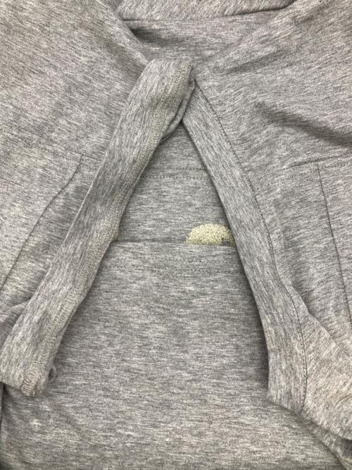 β（ベータ）β (ベータ) ロゴサガラ刺繍フーディープルオーバー グレー サイズ:9の古着・服飾アイテム