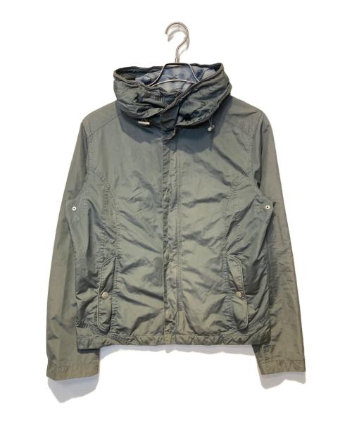 ARMANI COLLEZIONI（アルマーニ コレツィオーニ）ARMANI COLLEZIONI (アルマーニ コレツィオーニ) ナイロンフーデッドジャケット グレー サイズ:48の古着・服飾アイテム
