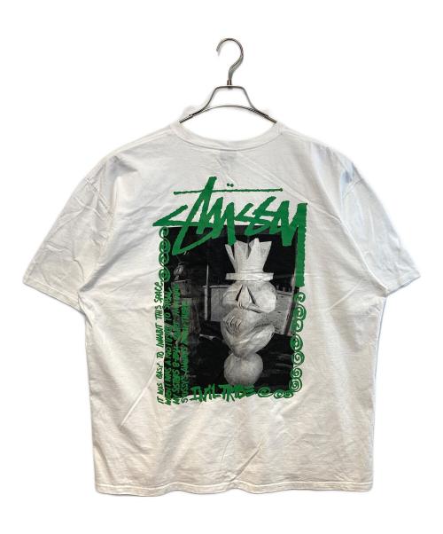 stussy（ステューシー）stussy (ステューシー) Landin Tee ホワイト サイズ:XXLの古着・服飾アイテム