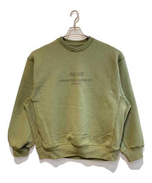 PALACE（パレス）PALACE (パレス) Engineered Garments (エンジニアードガーメンツ) クルーネックスウェット オリーブ サイズ:XLの古着・服飾アイテム
