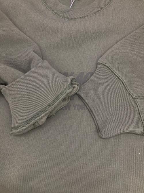 PALACE（パレス）PALACE (パレス) Engineered Garments (エンジニアードガーメンツ) クルーネックスウェット オリーブ サイズ:XLの古着・服飾アイテム