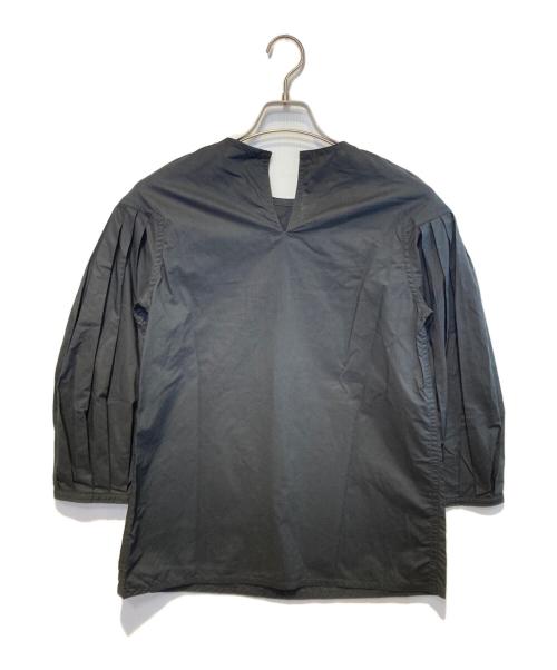 SOFIE D'HOORE（ソフィードール）SOFIE D'HOORE (ソフィードール) タックスリーブブラウス ネイビー サイズ:下記参照　の古着・服飾アイテム