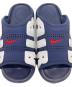 中古・古着 NIKE (ナイキ) AIR MORE UPTEMPO SLIDE ネイビー サイズ:US8：8000円
