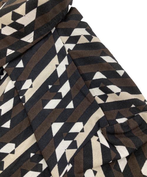 FENDI（フェンディ）FENDI (フェンディ) ズッカ柄ポロシャツ ブラウン サイズ:44の古着・服飾アイテム