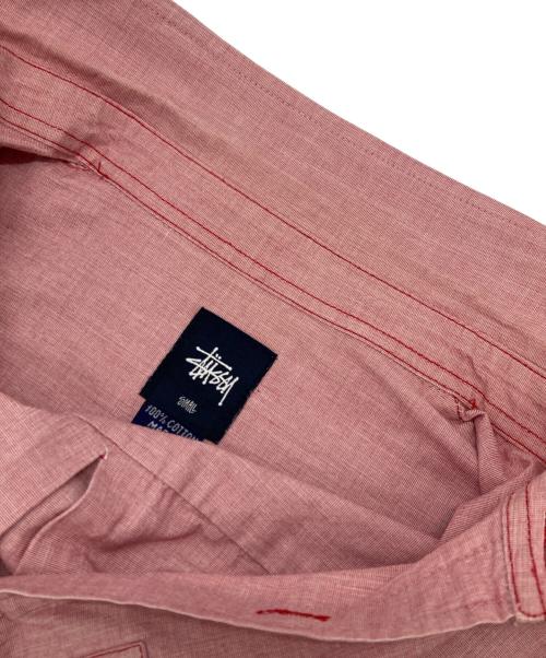 stussy（ステューシー）stussy (ステューシー) ロングスリーブシャツ ピンク サイズ:Sの古着・服飾アイテム