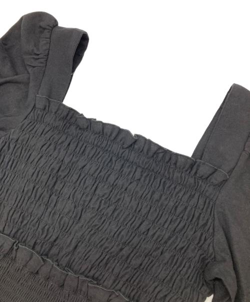 rienda（リエンダ）rienda (リエンダ) シャーリングタイトミニワンピース ブラック サイズ:S 未使用品の古着・服飾アイテム