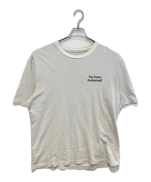 The Ennoy Professional（ザ エンノイ プロフェッショナル）The Ennoy Professional (ザ エンノイ プロフェッショナル) ボーダーTシャツ ホワイト×ブルー サイズ:XLの古着・服飾アイテム