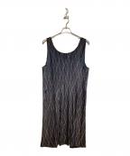 im productアイムプロダクト）の古着「プリーツエプロンワンピース」｜ブラック