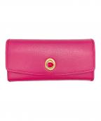 Hashibamiハシバミ）の古着「ストーン 長財布」｜ピンク