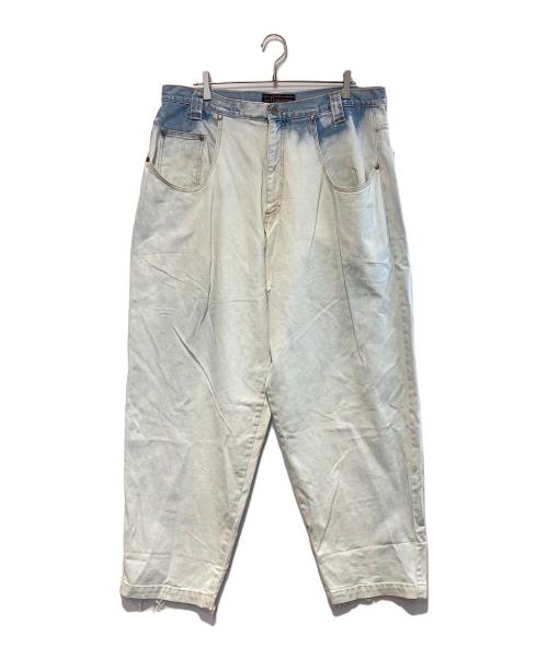 KARL KANI（カールカナイ）KARL KANI (カールカナイ) ［古着］ブリーチバギーデニムパンツ インディゴ×ホワイト サイズ:38の古着・服飾アイテム