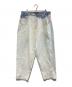 KARL KANI（カールカナイ）の古着「［古着］ブリーチバギーデニムパンツ」｜インディゴ×ホワイト