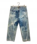 FATエフエーティー）の古着「バギーデニムパンツ」｜インディゴ
