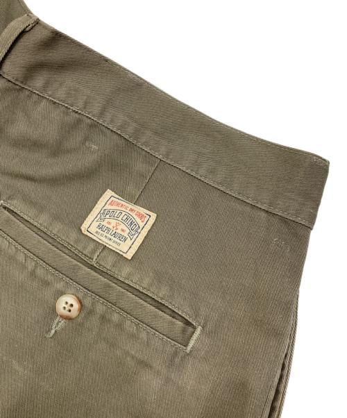 POLO RALPH LAUREN（ポロ・ラルフローレン）POLO RALPH LAUREN (ポロ・ラルフローレン) ［古着］タックチノパンツ オリーブ サイズ:35×30の古着・服飾アイテム
